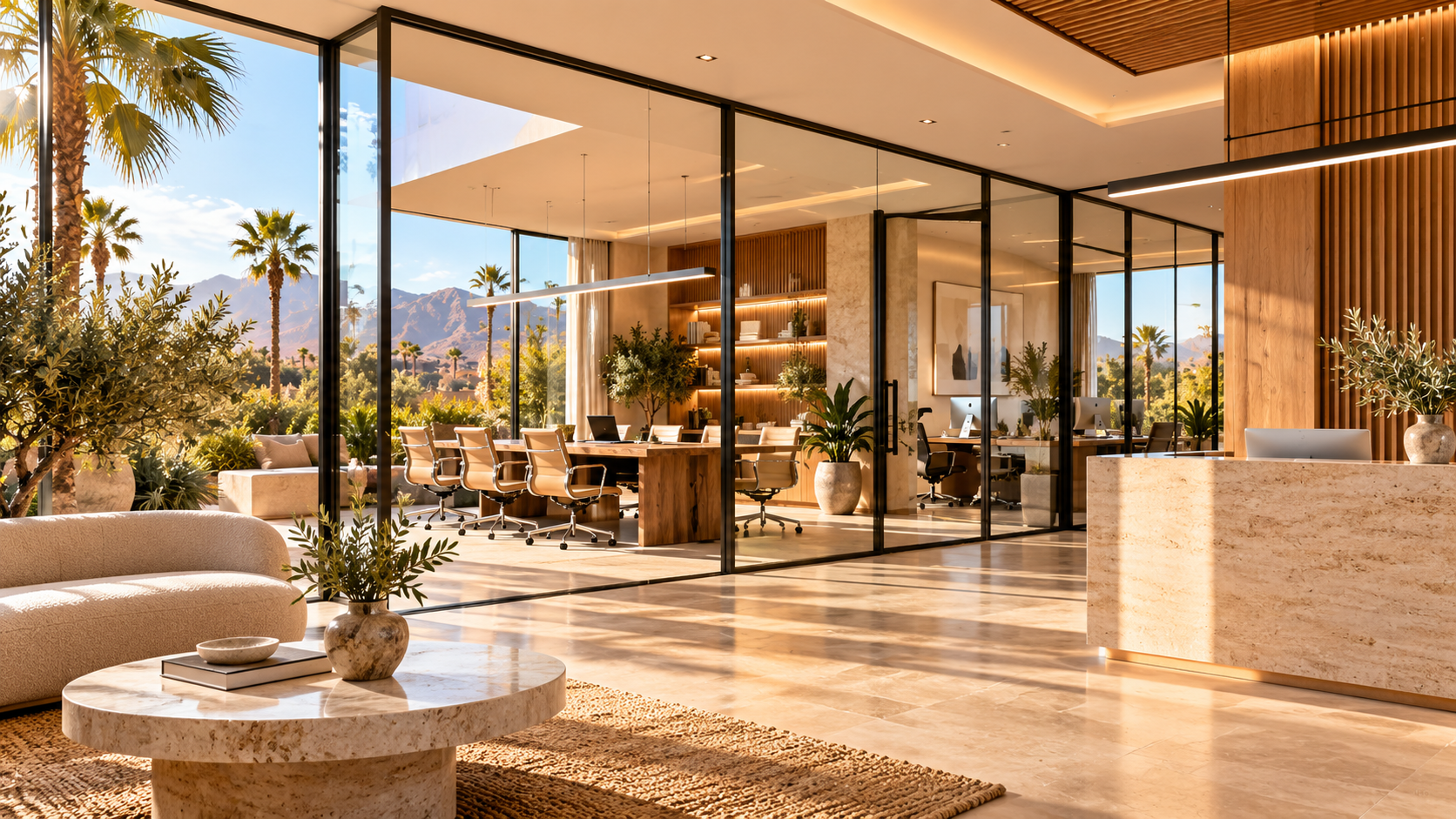 Aménagement de bureaux modernes au Maroc – Harchaoui Travaux